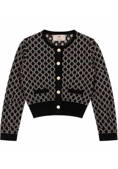 Cardigan con logo ELISABETTA FRANCHI KIDS | EFMA201 C FL149D657